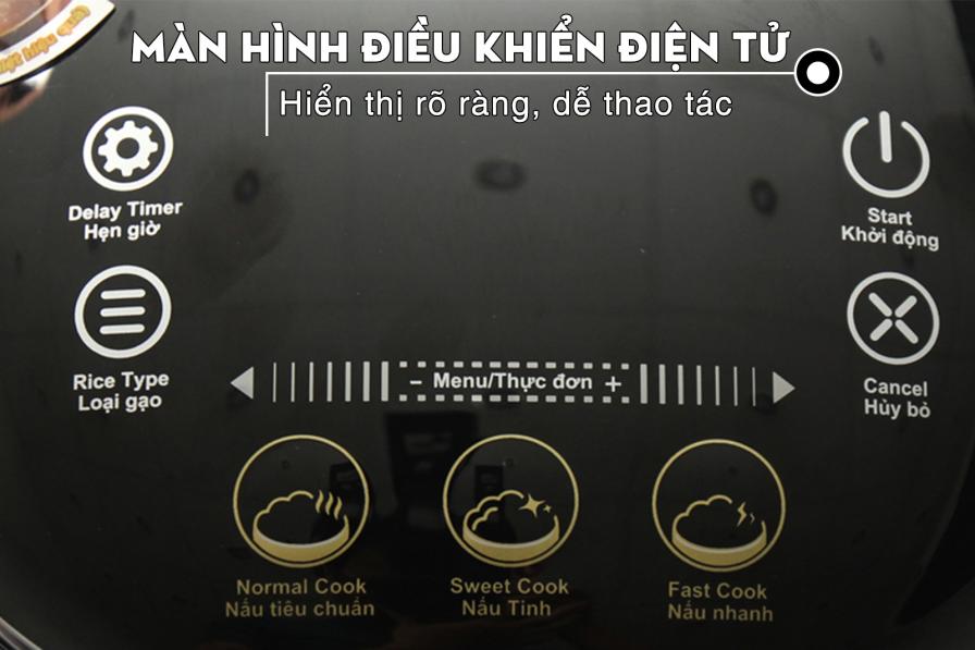 Nồi cơm điện tử Midea 1.5 lít MB-FZ4087