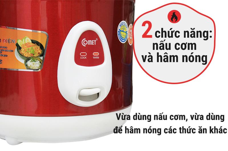 Nồi cơm điện nắp gài Comet 1 lít CM8025