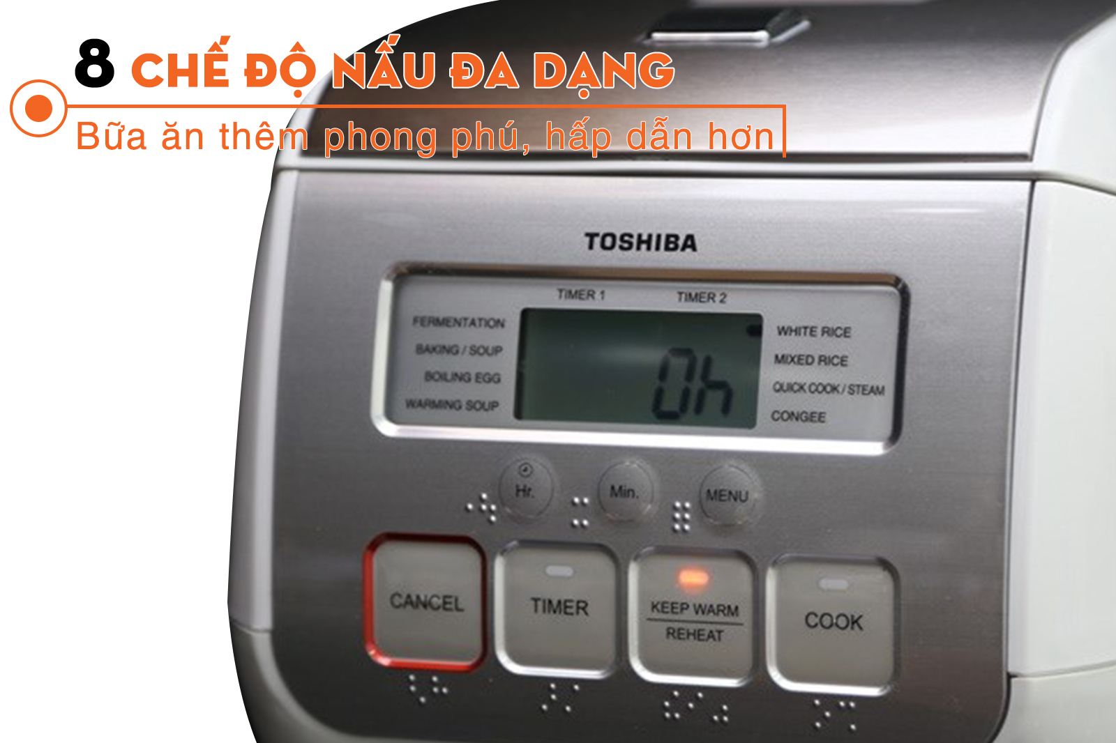 Nồi cơm điện tử Toshiba RC-5MS(WT)VN