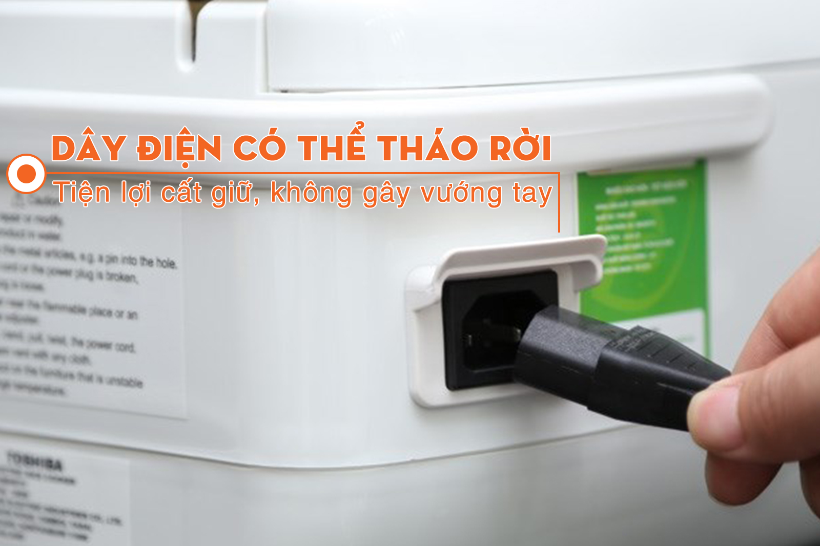 Nồi cơm điện tử Toshiba RC-5MS(WT)VN