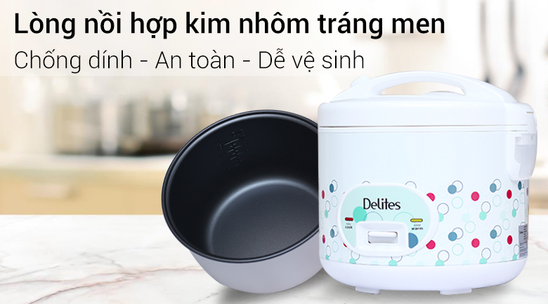 Nồi cơm điện Delites 1.8 lít NCG1801-02