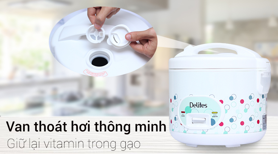 Nồi cơm điện Delites 1.8 lít NCG1801-02