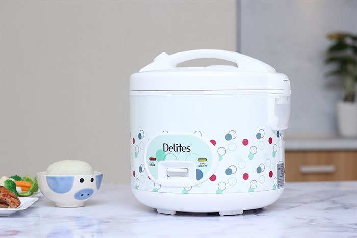 Nồi cơm điện Delites 1.8 lít NCG1801-02 Màu Trắng