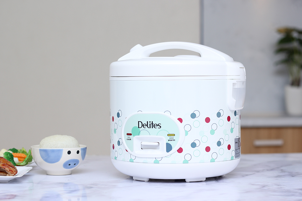 Nồi cơm điện Delites 1.8 lít NCG1801-02 Màu Trắng