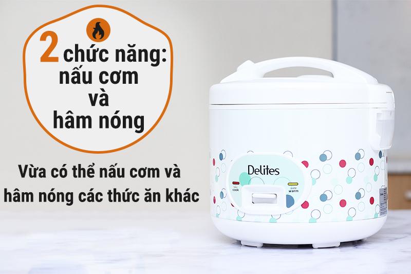 Nồi cơm nắp gài Delites 1.8 lít NCG1801