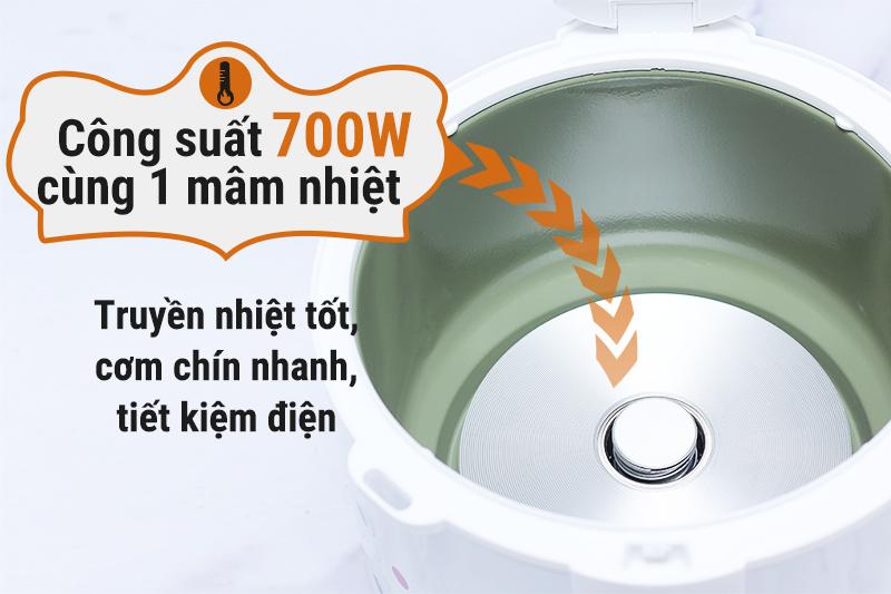 Nồi cơm nắp gài Delites 1.8 lít NCG1801