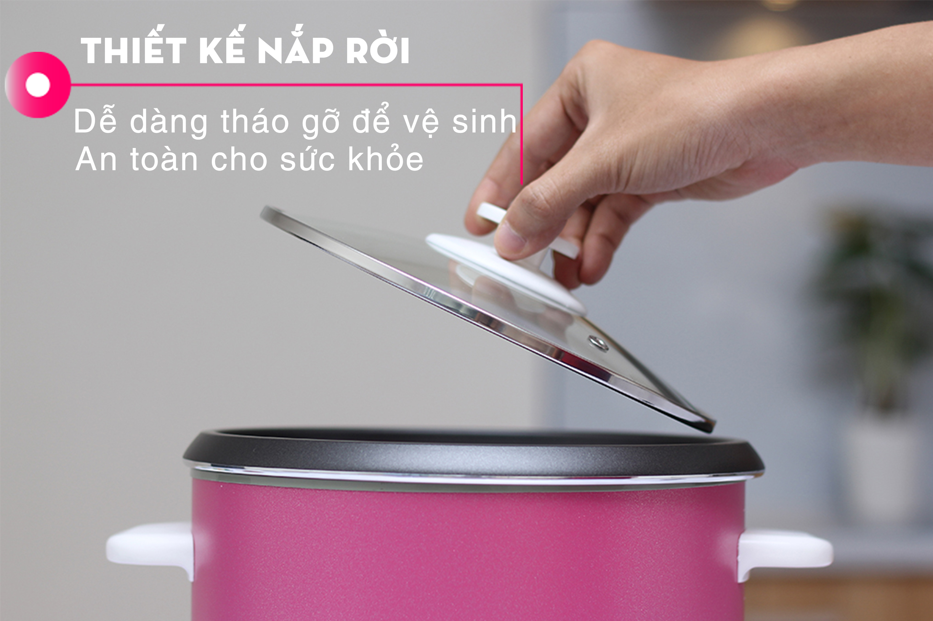 Nồi cơm nắp rời Delites 1.5 lít NCR1501