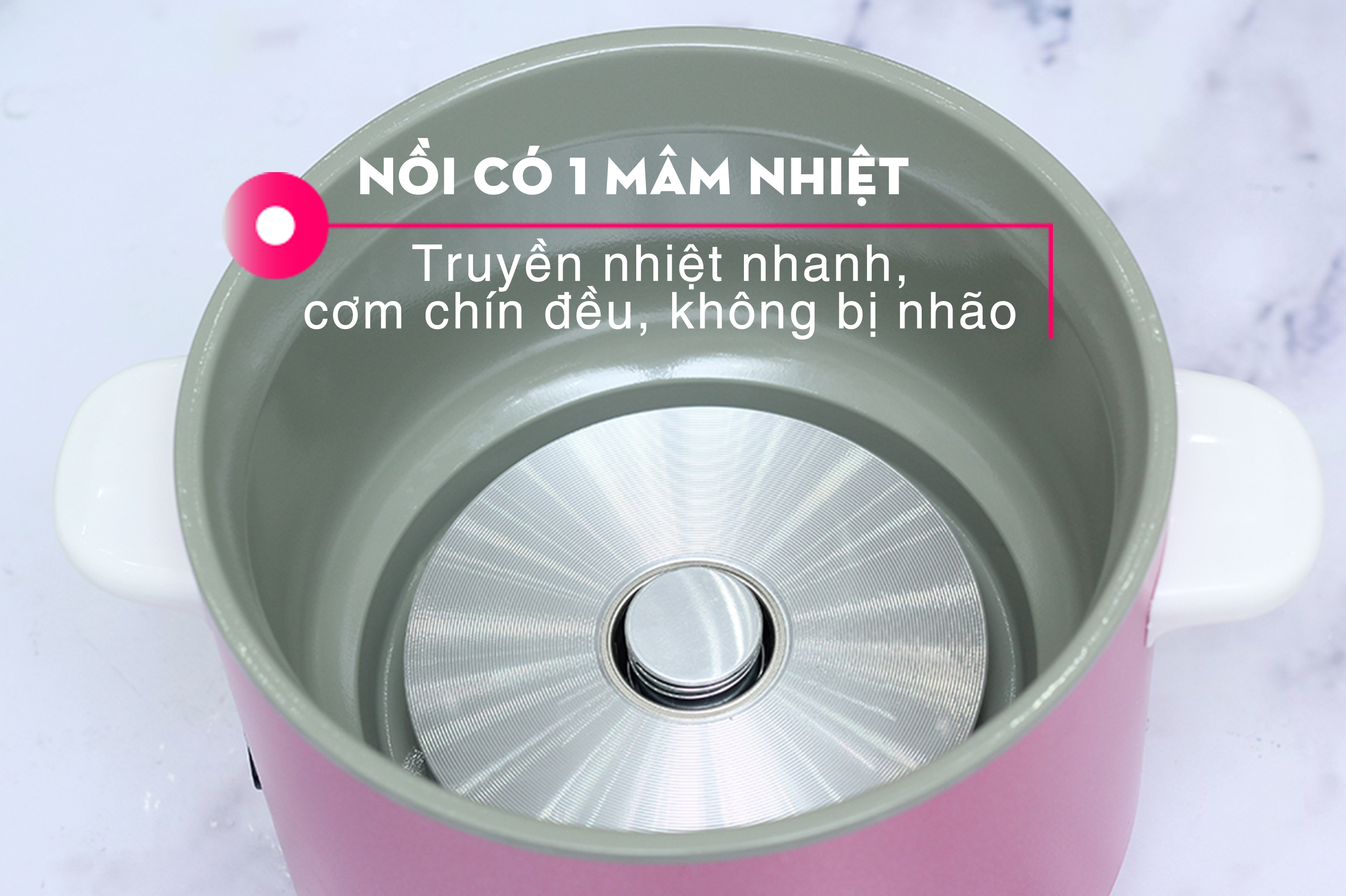 Nồi cơm điện nắp rời Delites 1.5 lít NCR1501