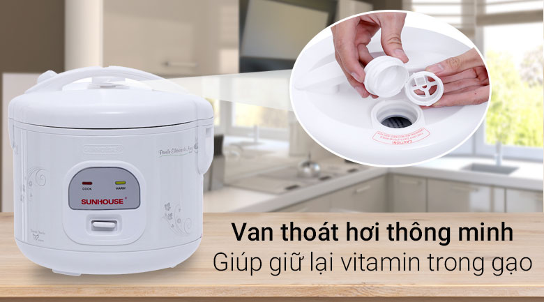Nồi cơm điện Sunhouse 1.2 lít SHD8210