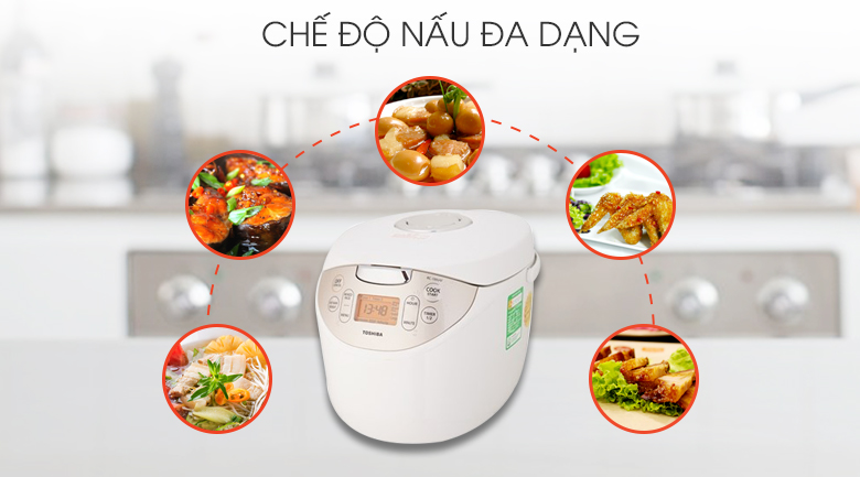 Nồi cơm điện tử Toshiba 1.8 lít RC-18NAFVN(W)