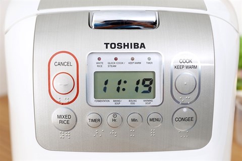 Chế độ nấu tự động của nồi cơm điện tử Toshiba RC-18NMFVN(WT)
