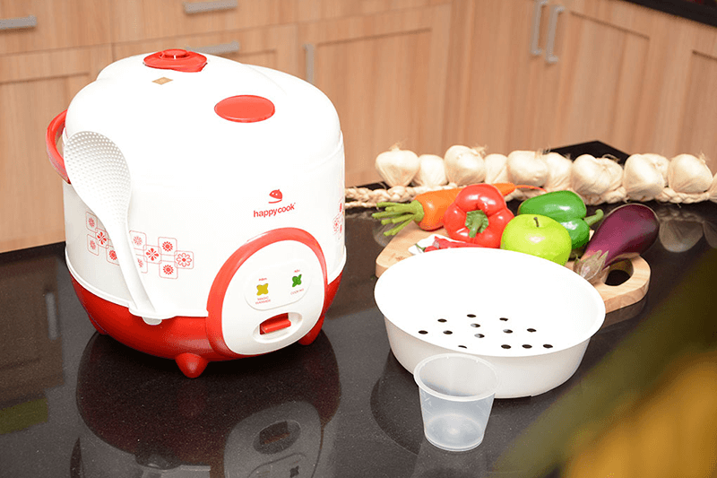Nồi cơm nắp gài Happycook HC-180A Đỏ