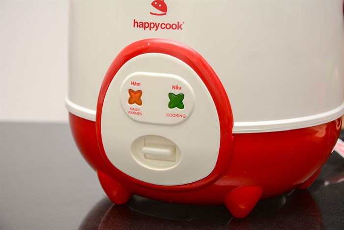 Nồi cơm điện Happycook 0.6 lít HC-60 Đỏ Màu Trắng - Đỏ