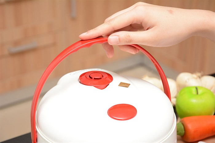Nồi cơm điện Happycook 0.6 lít HC-60 Đỏ Màu Trắng - Đỏ