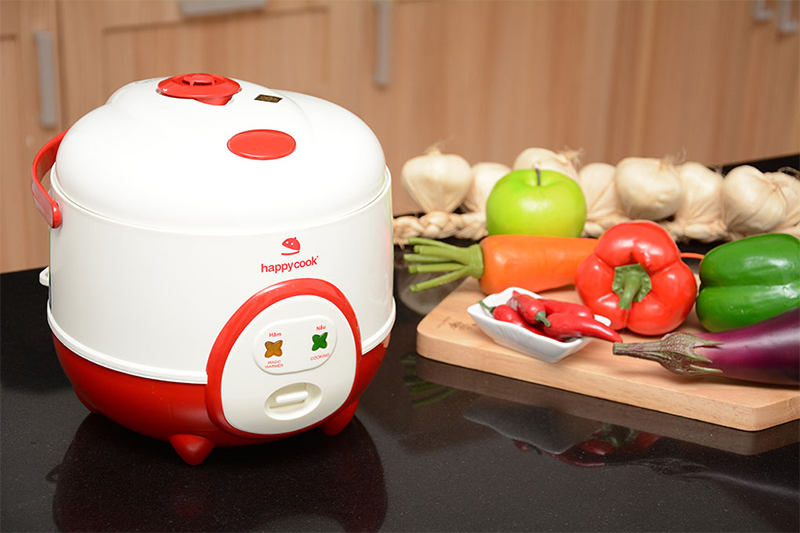 Nồi cơm nắp gài Happycook HC-60 Đỏ