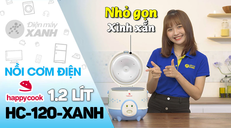 Nồi cơm nắp gài Happycook 1.2 lít HC-120