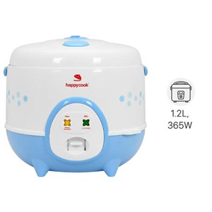 Nồi cơm điện Happycook 1.2 lít HC-120-Xanh