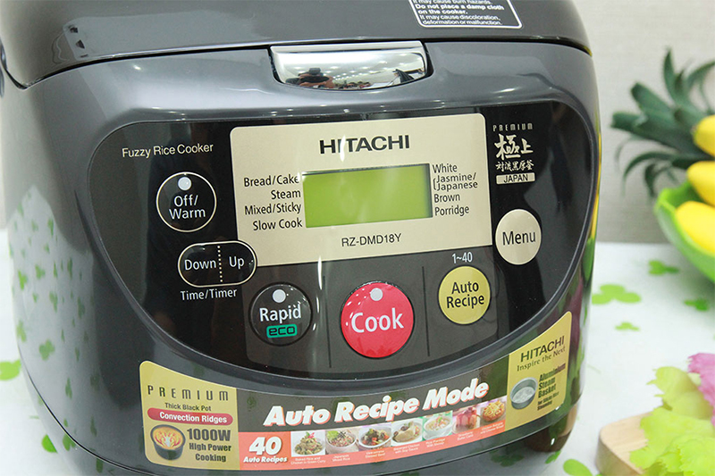 Nồi cơm điện tử Hitachi DMD18Y OBK Màu đen