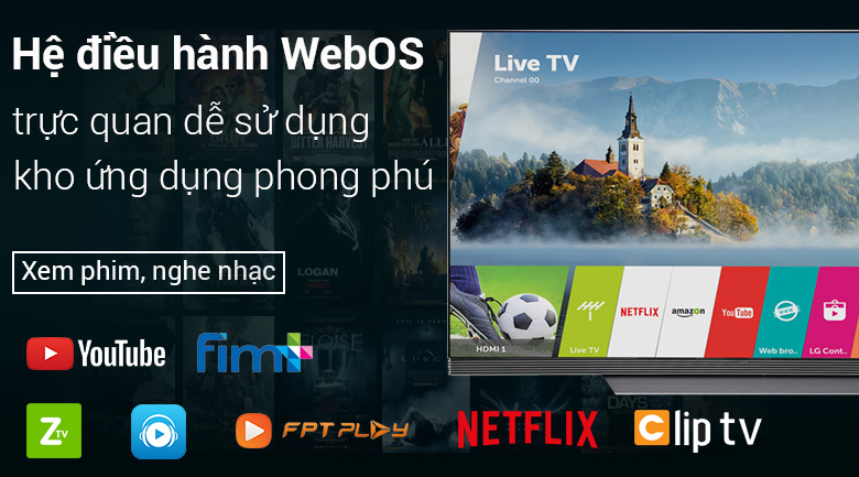 Smart Tivi OLED LG 4K 65 inch 65E7