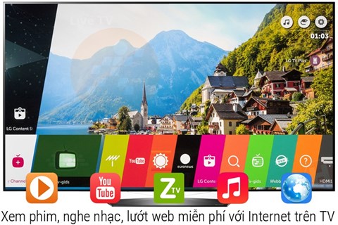 Internet trên tv