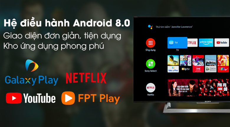 Android Tivi Sony 4K 49 inch KD-49X8000E