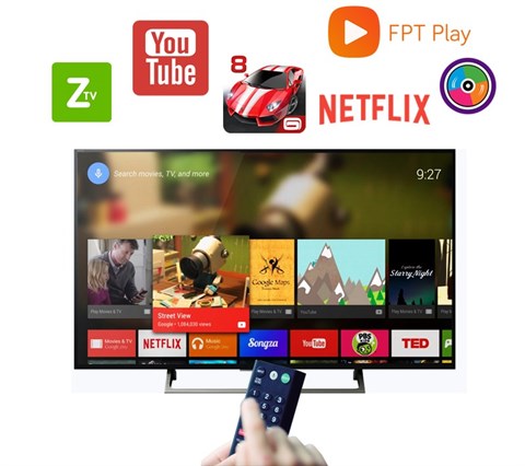 Hệ điều hành android 7.0 - Android Tivi Sony 4K 49 inch KD-49X8000E/S