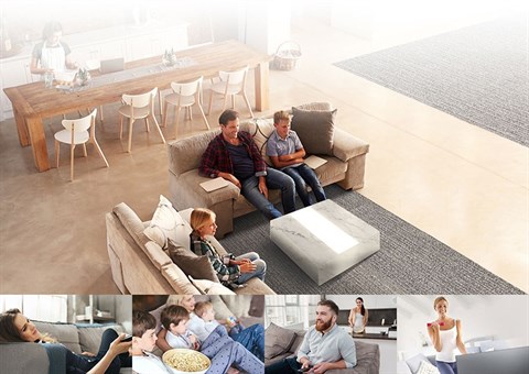 Thoải mái xem tivi từ mọi hướng ngồi trên Smart Tivi LG 65 inch 65SJ850