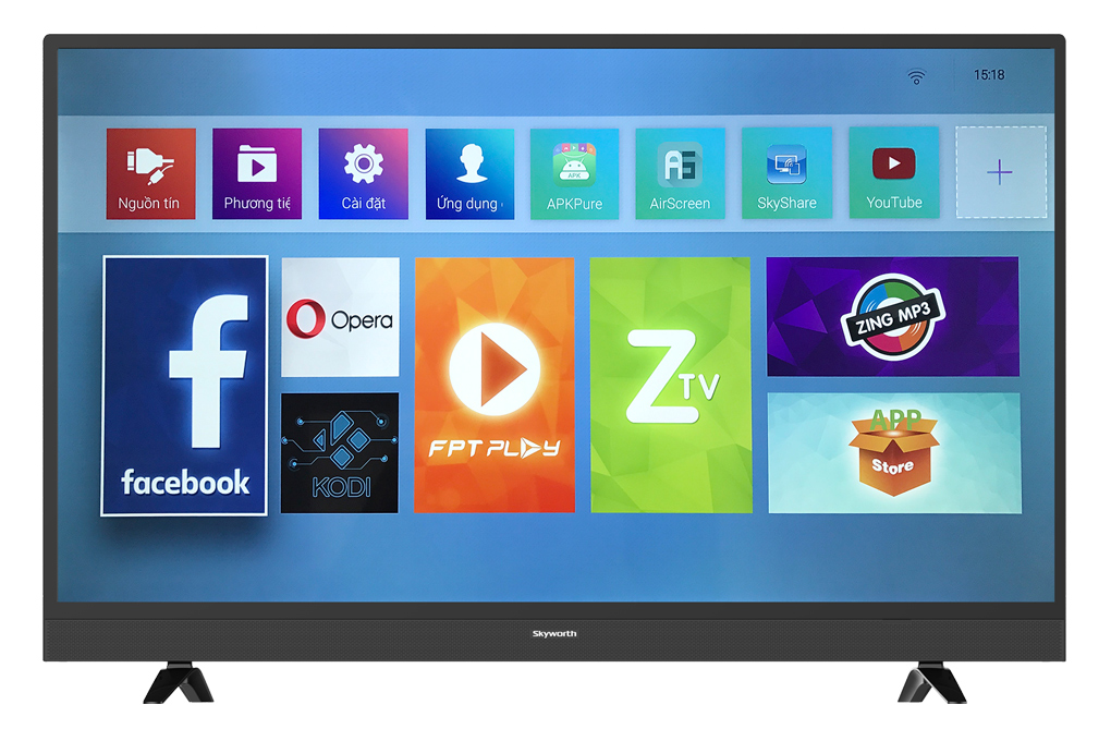 Smart Tivi Skyworth 43 inch 43S3A Màu Đen