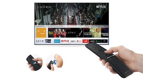 Remote thông minh tiện dụng theo kèm Smart Tivi Samsung 4K 65 inch UA65MU6400