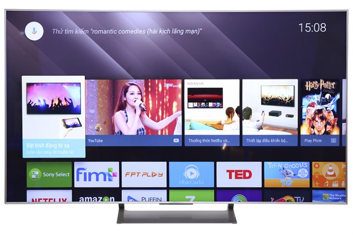Android Tivi Sony 4K 55 inch KD-55X9000E/S Màu Bạc