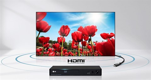 Cổng HDMI truyền tải nhanh chóng trên Smart Tivi LG 32 inch 32LJ550D