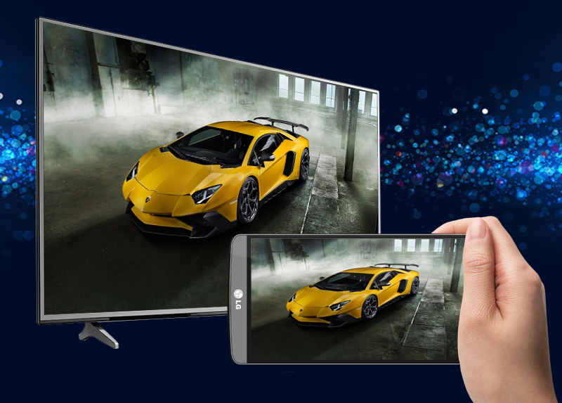 Smart Tivi LG 4K 55 inch 55UJ632T - Chiếu màn hình điện thoại lên tivi