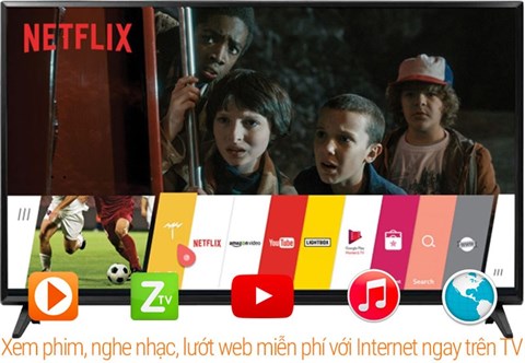 Smart Tivi LG 43 inch 43LJ553T kết nối internet miễn phí
