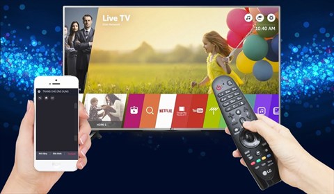 Điều khiển tivi bằng điện thoại qua ứng dụng LG TV Plus trên Smart Tivi LG 4K 43 inch 43UJ633T