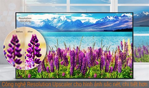 Smart Tivi LG 43 inch 43UJ633T có công nghệ Resolution Upscaler