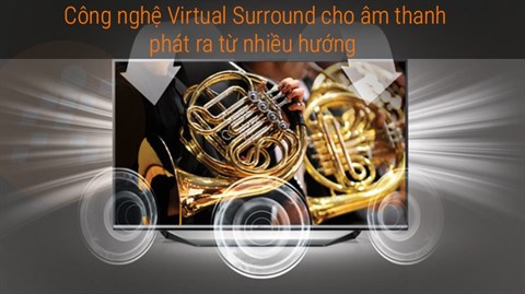 Smart Tivi LG 43 inch 43UJ633T có công nghệ Virtual Surround