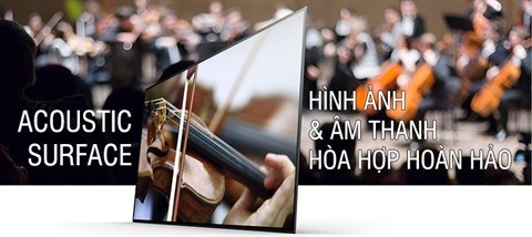 Công nghệ loa Acoustic Surface trên Android Tivi OLED Sony 65 inch KD-65A1