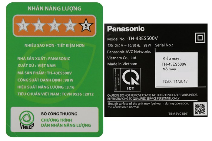 Smart Tivi Panasonic 43 inch TH-43ES500V