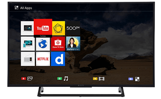 Tích hợp kho ứng dụng giải trí đa dạng trên Internet Tivi Sony 4K 55 inch KD-55X7000E