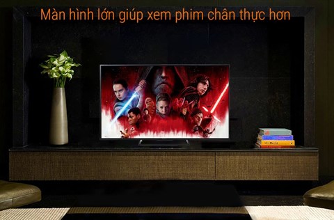 Internet Tivi Sony 4K 55 inch KD-55X7000E có màng hình lớn