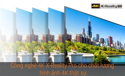 Internet Tivi Sony 4K 55 inch KD-55X7000E có công nghệ 4k