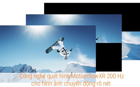 Internet Tivi Sony 4K 55 inch KD-55X7000E hình ảnh chuyển động rõ nét