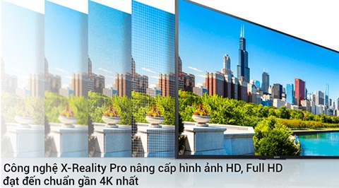 Công nghệ 4K X-Reality Pro trên Internet Tivi Sony 4K 55 inch KD-55X7000E