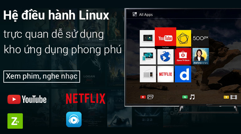 Internet Tivi Sony 4K 65 inch KD-65X7000E