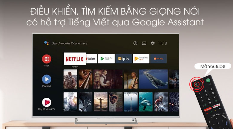 Android Tivi Sony 4K 55 inch KD-55X8000E/S