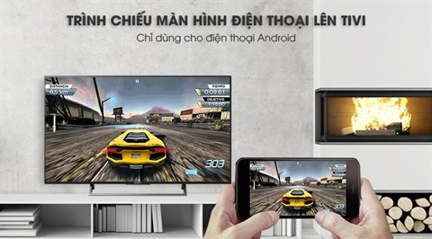 Tính năng Screen Mirroring trên Android Tivi Sony 4K 55 inch KD-55X8000E/S