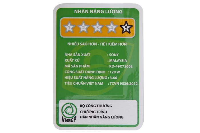 Android Tivi Sony 4K 49 inch KD-49X7500E Màu Đen