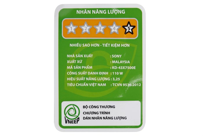 Android Tivi Sony 4K 43 inch KD-43X7500E Màu Đen