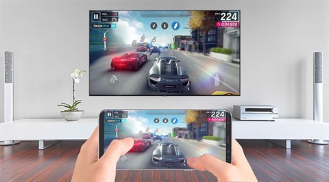 Tính năng Screen Mirroring trên Tivi QLED Samsung QA88Q9F
