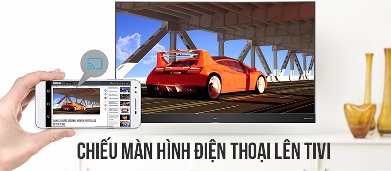 Chiếu màn hình điện thoại lên tivi Chiếu màn hình điện thoại lên tivi